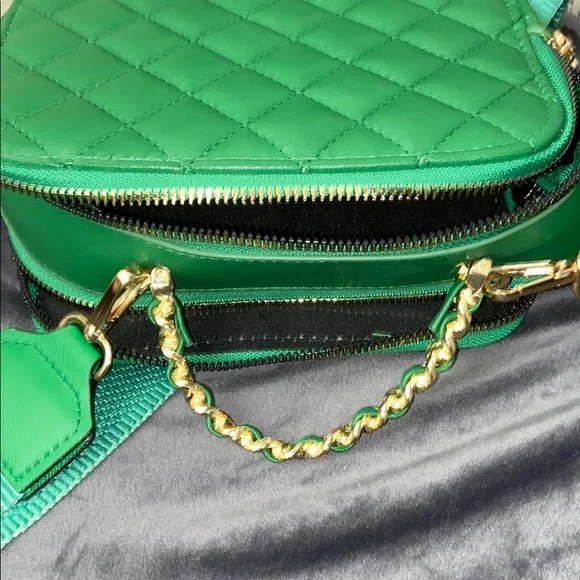 Marc Jacobs Green Quilted Women's Bag Purse Cross Body - Picture 16 of 16
